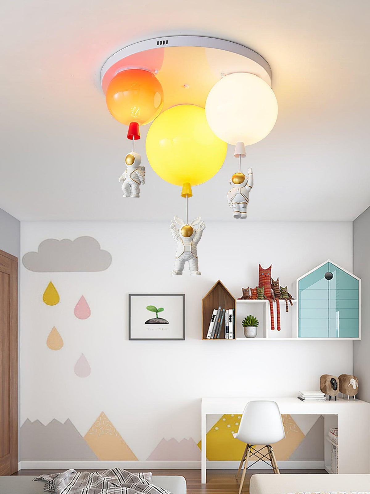 Lumanelle Deckenleuchte Astronaut Glossy Balloon für Kinderzimmer
