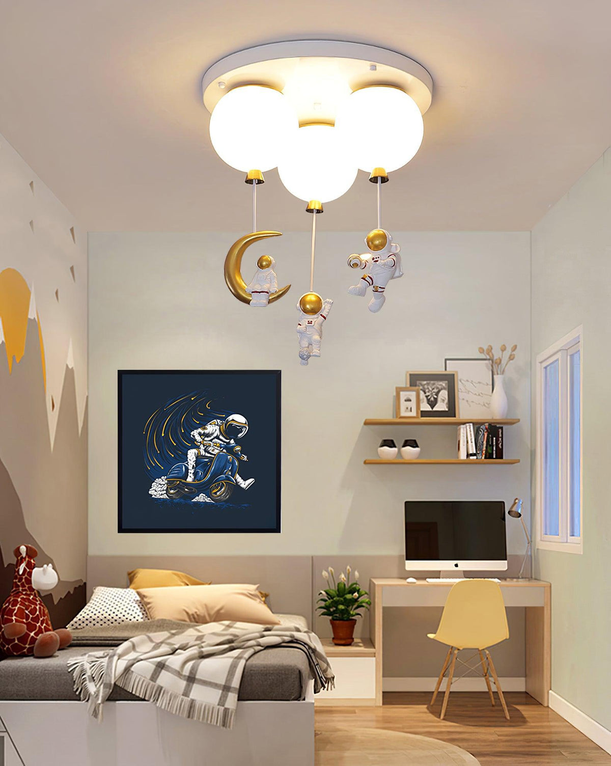 Lumanelle Deckenleuchte Astronaut Glossy Balloon für Kinderzimmer