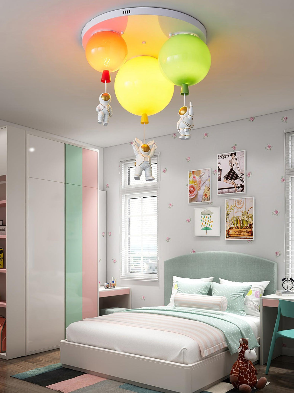 Lumanelle Deckenleuchte Astronaut Glossy Balloon für Kinderzimmer