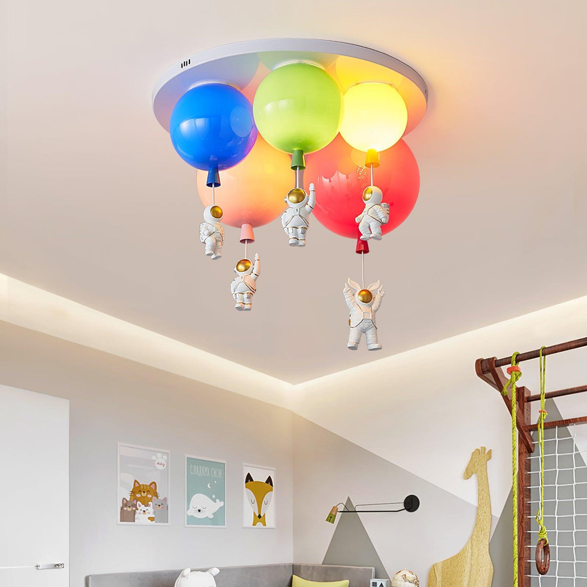 Lumanelle Deckenleuchte Astronaut Glossy Balloon für Kinderzimmer