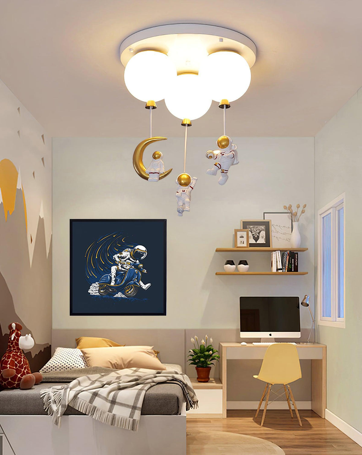 Lumanelle Deckenleuchte Astronaut Glossy Balloon für Kinderzimmer