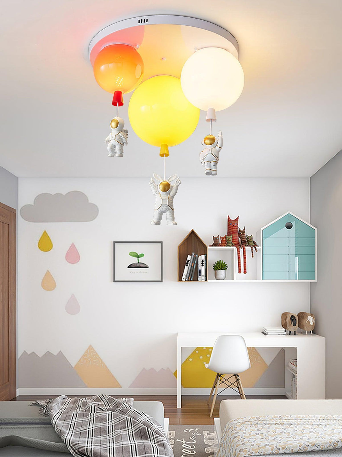 Lumanelle Deckenleuchte Astronaut Glossy Balloon für Kinderzimmer