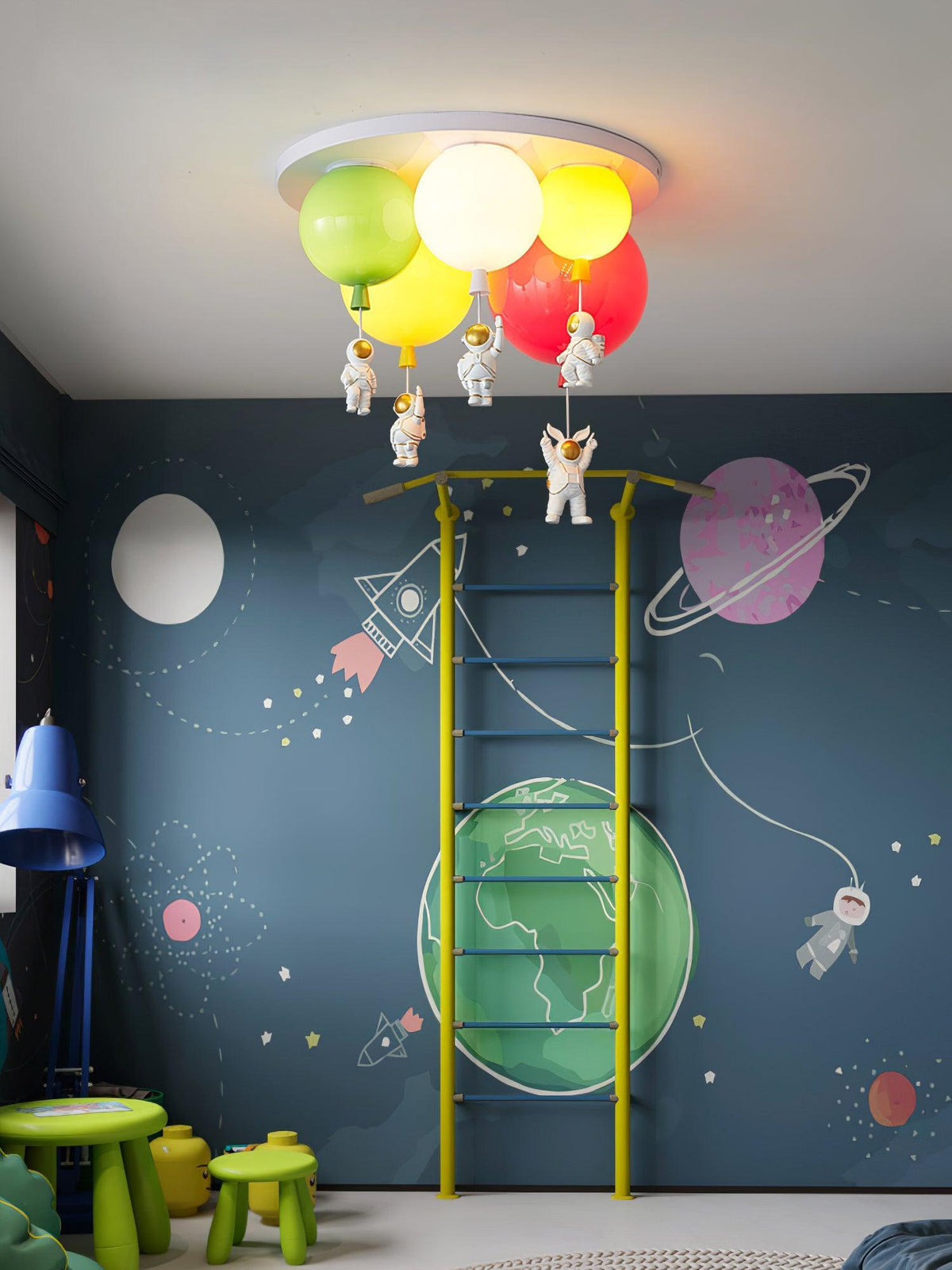 Lumanelle Deckenleuchte Astronaut Glossy Balloon für Kinderzimmer