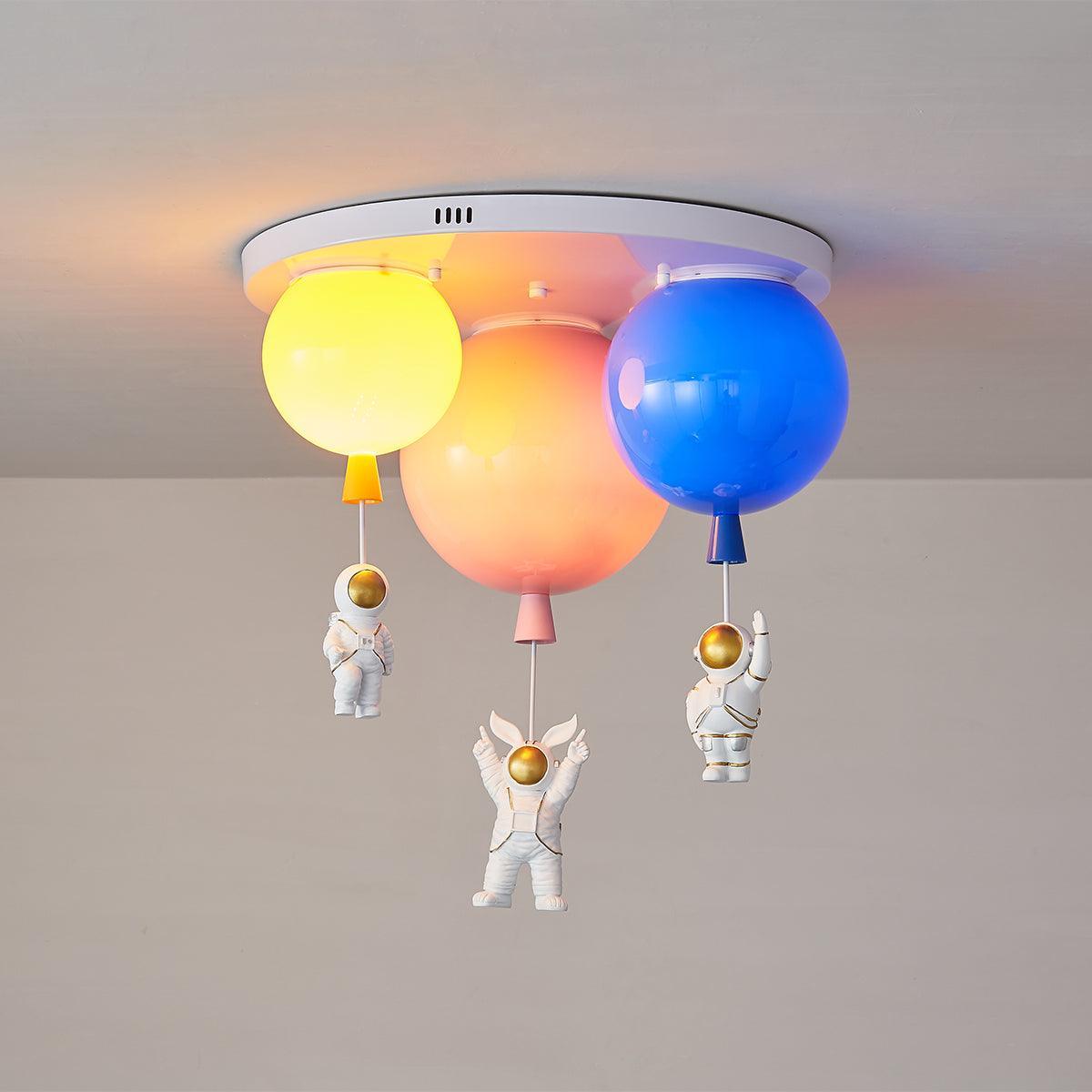Lumanelle Deckenleuchte Astronaut Glossy Balloon für Kinderzimmer