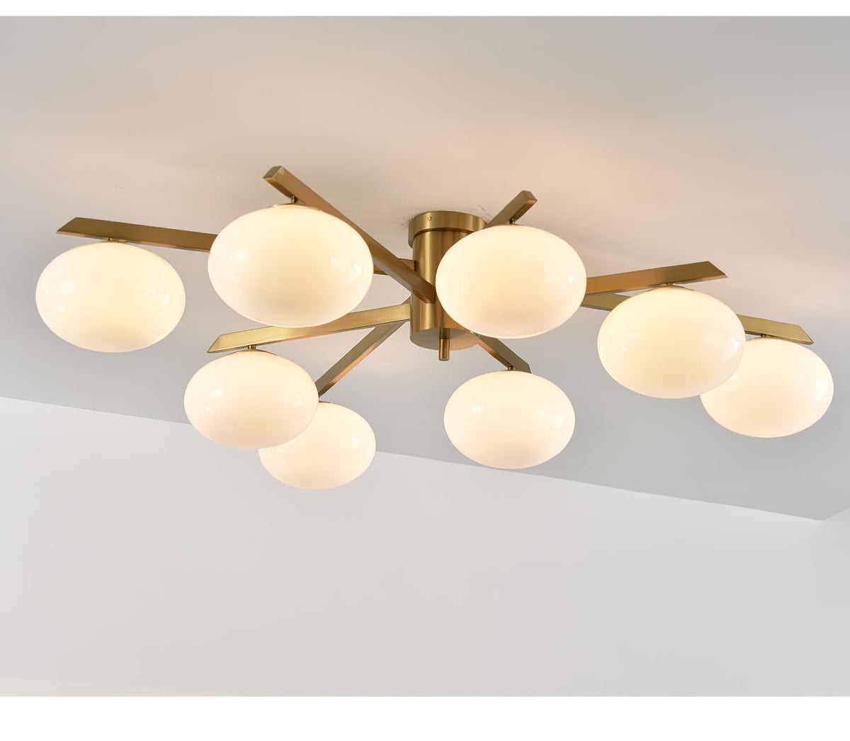 Velaraya moderne Deckenleuchte aus Glas