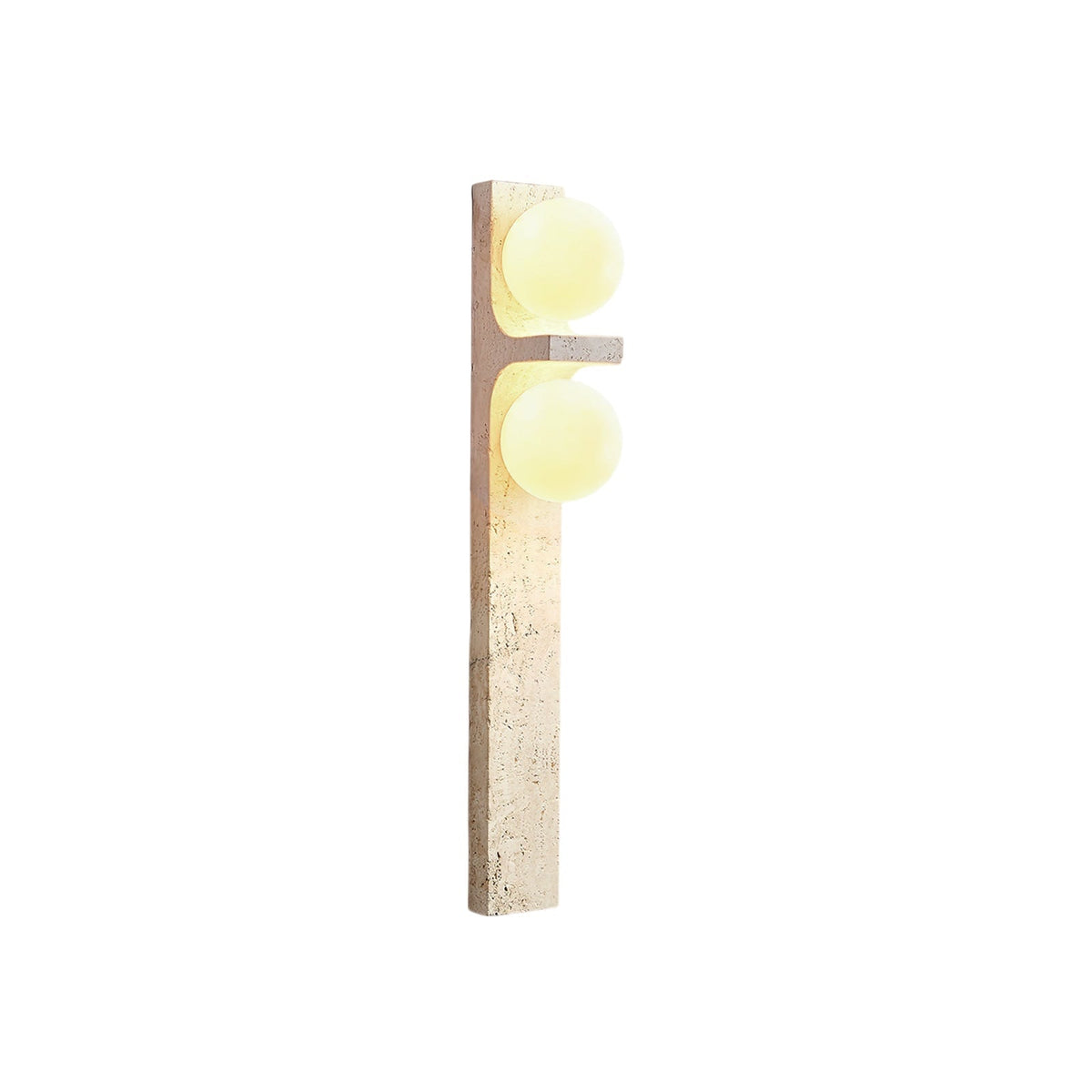 Eirikuvys zeitgenössische minimalistische Wandleuchte aus Travertin