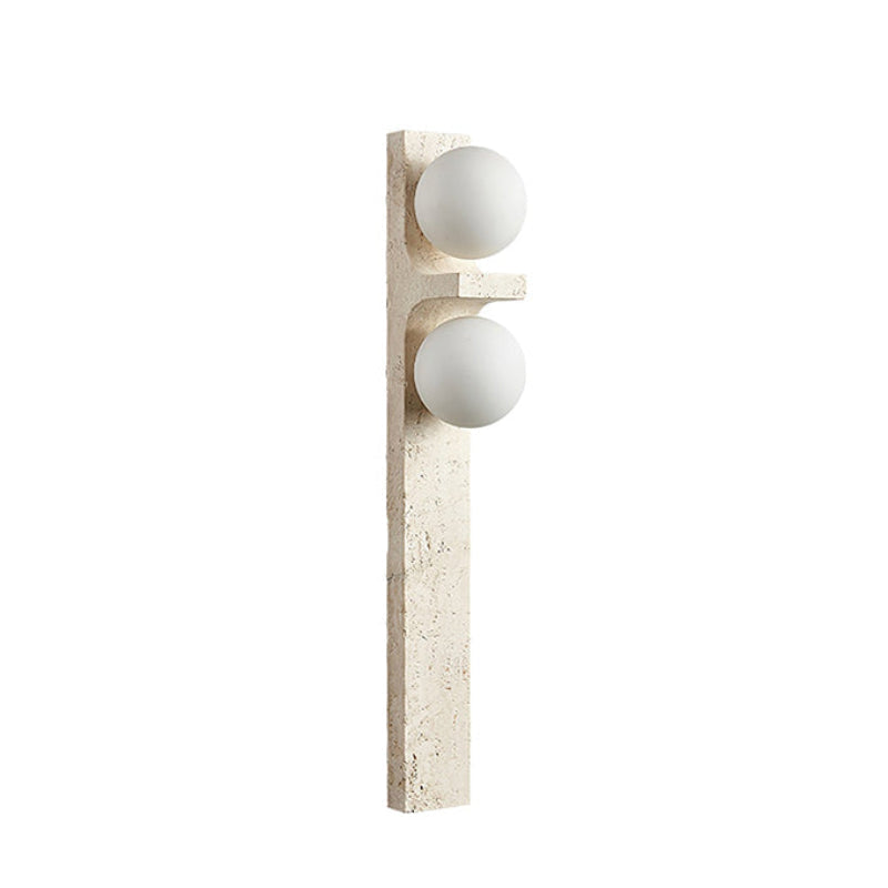 Eirikuvys zeitgenössische minimalistische Wandleuchte aus Travertin
