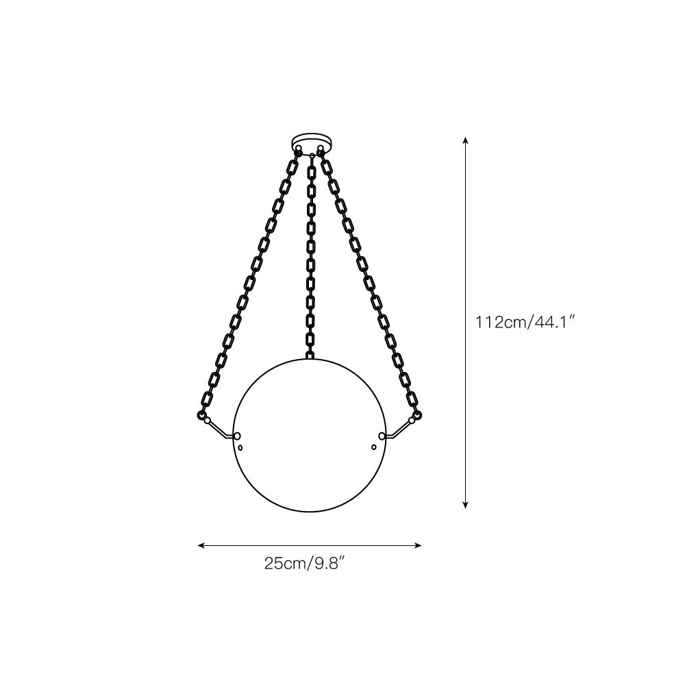 Himinuvys zeitgenössische minimalistische Pendelleuchte aus Alabaster