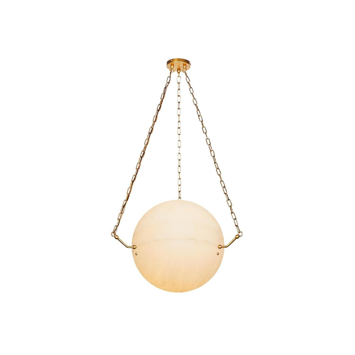 Himinuvys zeitgenössische minimalistische Pendelleuchte aus Alabaster
