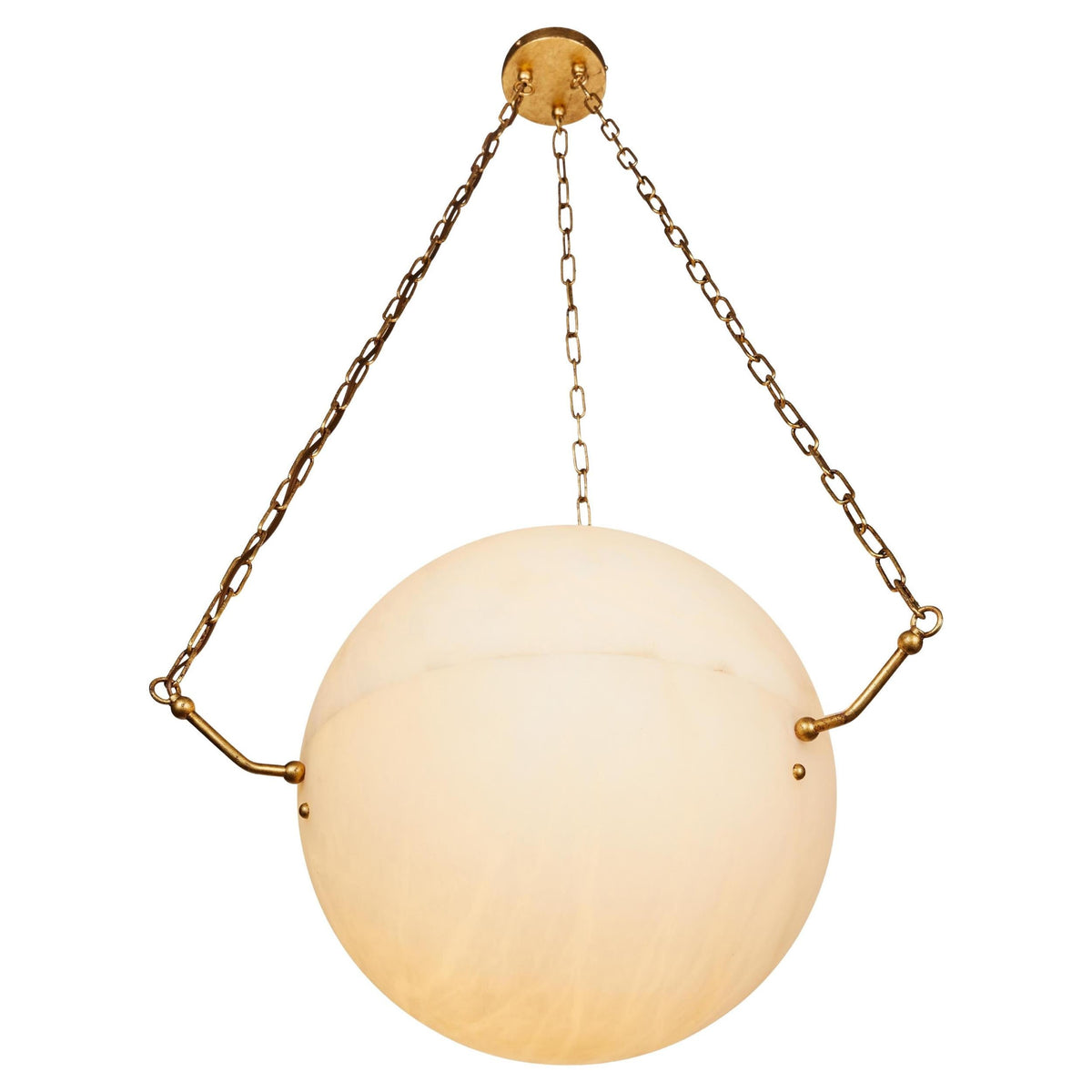 Himinuvys zeitgenössische minimalistische Pendelleuchte aus Alabaster