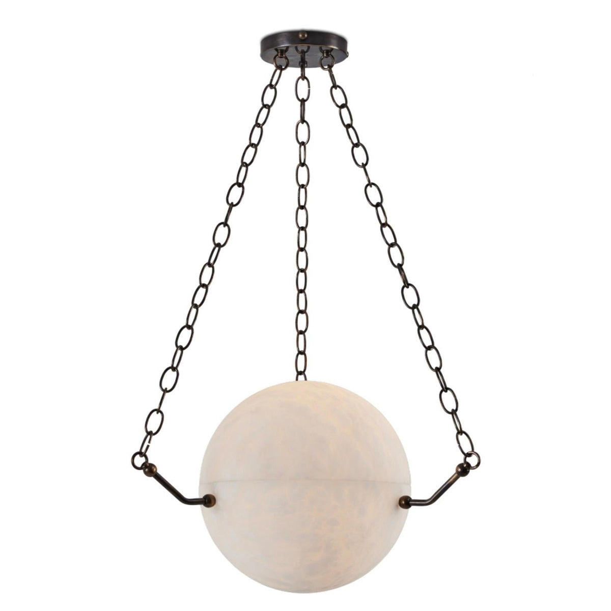 Himinuvys zeitgenössische minimalistische Pendelleuchte aus Alabaster