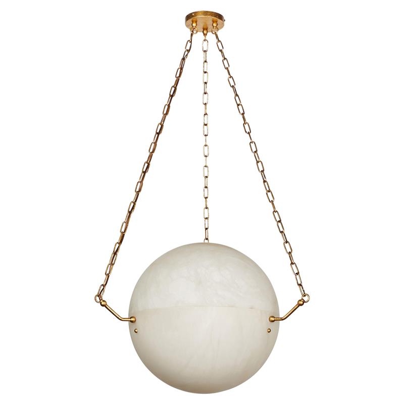 Himinuvys zeitgenössische minimalistische Pendelleuchte aus Alabaster