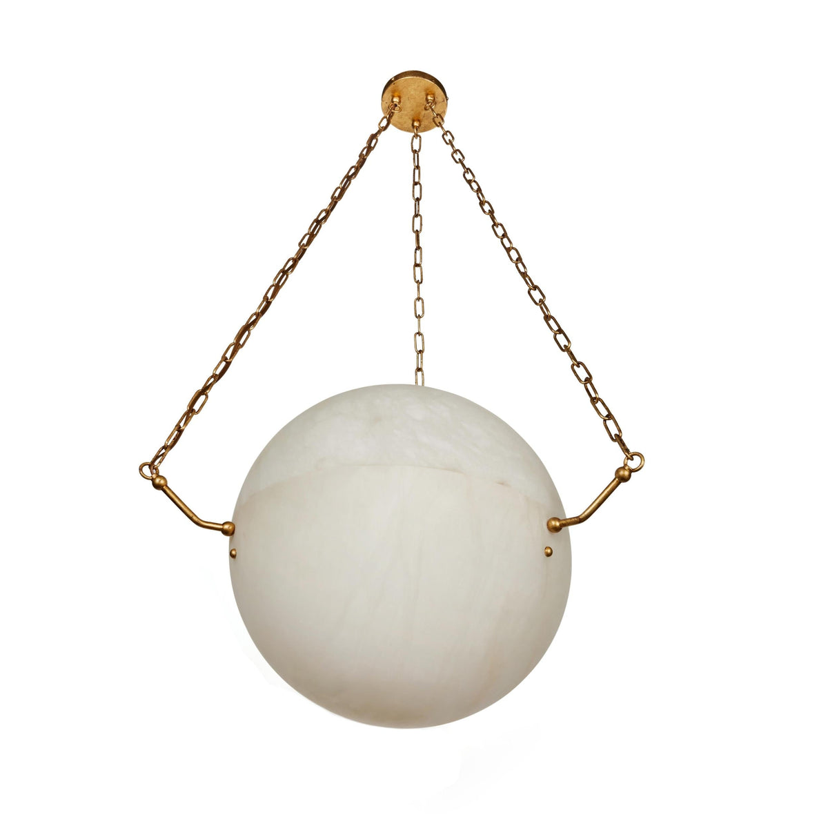 Himinuvys zeitgenössische minimalistische Pendelleuchte aus Alabaster