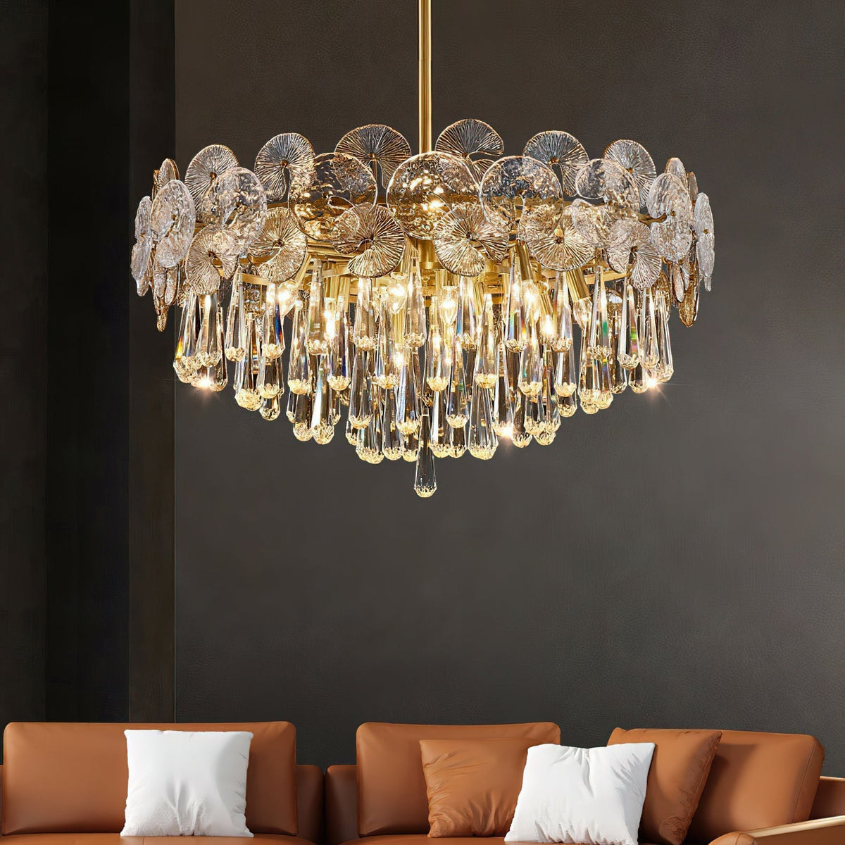 Caeluvyo Kronleuchter Postmodern Luxus Eleganz Kristall