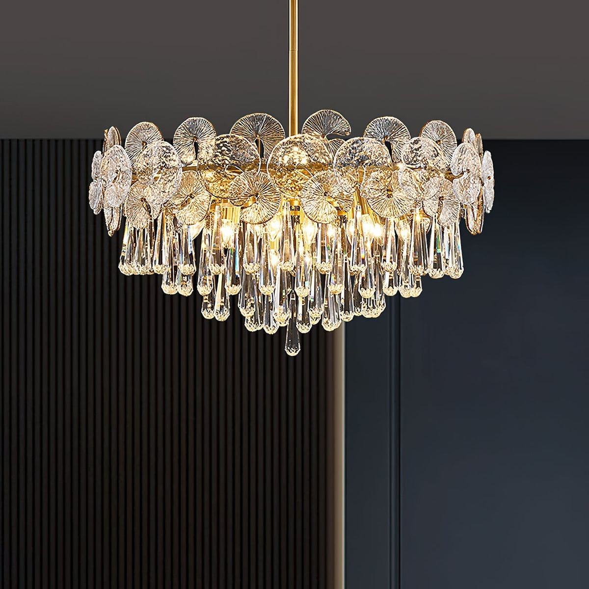 Caeluvyo Kronleuchter Postmodern Luxus Eleganz Kristall