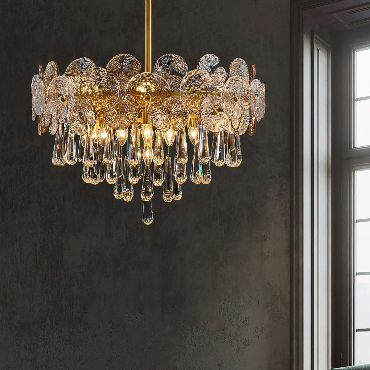 Caeluvyo Kronleuchter Postmodern Luxus Eleganz Kristall