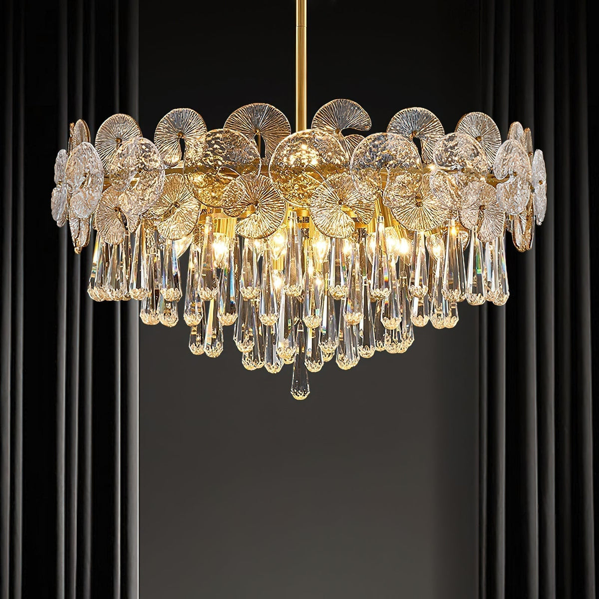 Caeluvyo Kronleuchter Postmodern Luxus Eleganz Kristall