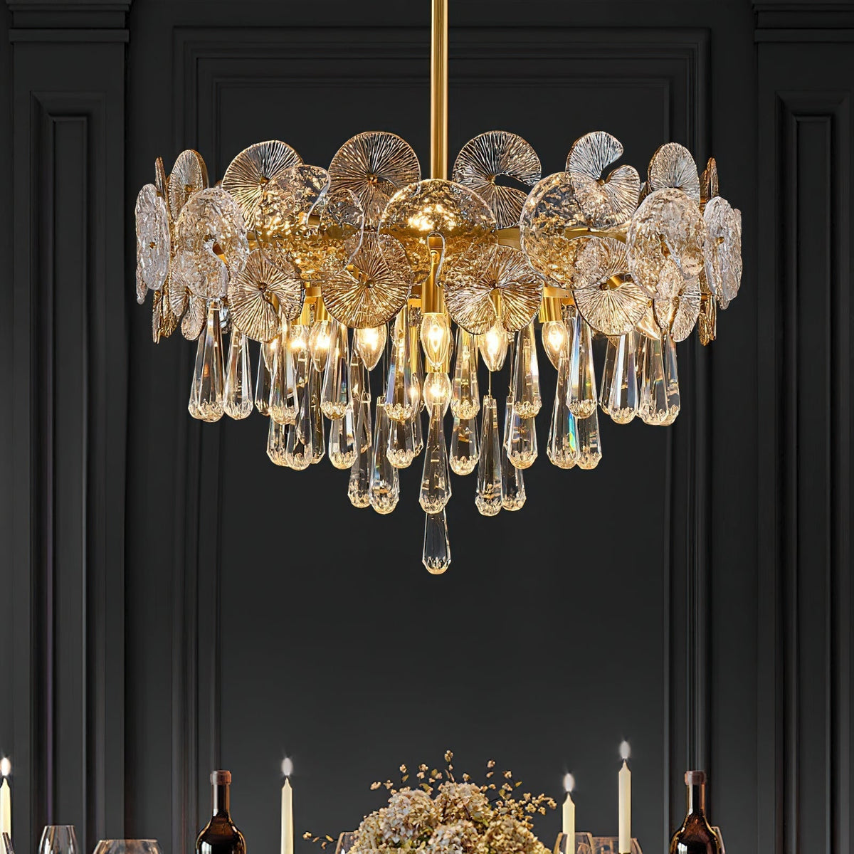 Caeluvyo Kronleuchter Postmodern Luxus Eleganz Kristall