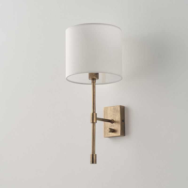 Eirikuvyo moderne minimalistische Metall-Stoff-Wandleuchte