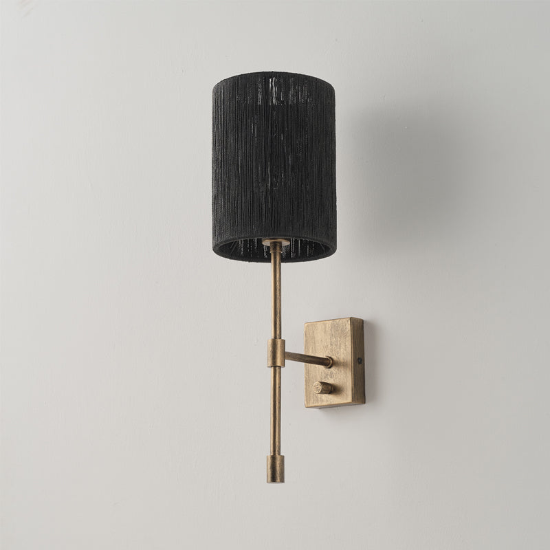 Eirikuvyo moderne minimalistische Metall-Stoff-Wandleuchte