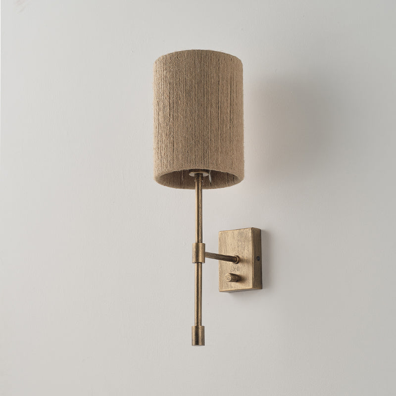 Eirikuvyo moderne minimalistische Metall-Stoff-Wandleuchte