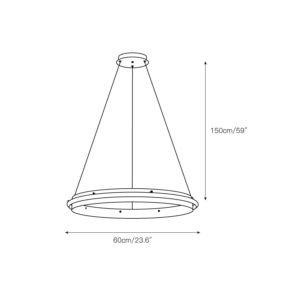 Himinuvyo Kronleuchter zeitgenössische minimalistische Kronleuchte mit integrierter LED