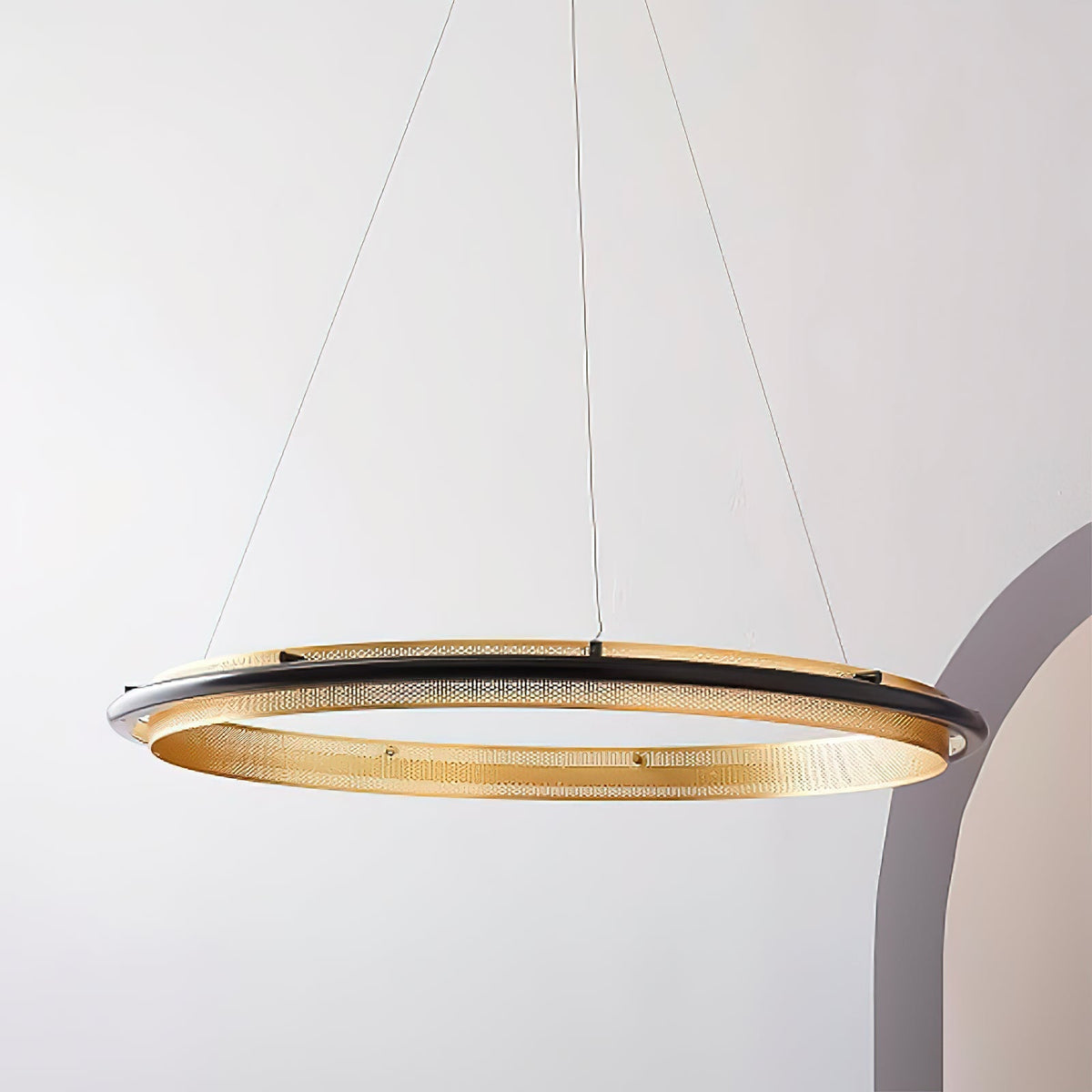 Himinuvyo Kronleuchter zeitgenössische minimalistische Kronleuchte mit integrierter LED