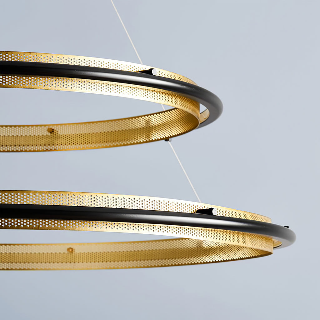 Himinuvyo Kronleuchter zeitgenössische minimalistische Kronleuchte mit integrierter LED