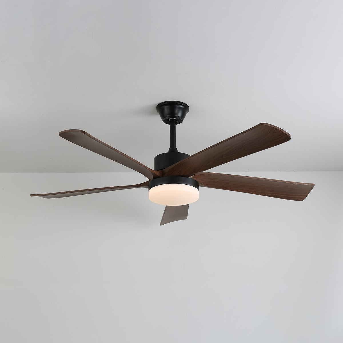 Eryndor Moderner Deckenventilator mit Beleuchtung aus Holz