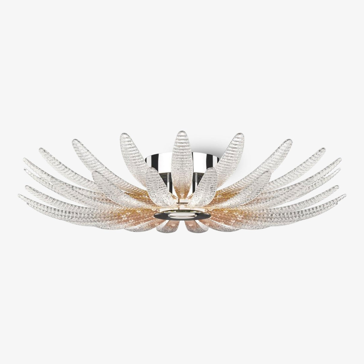 Ignatius Deckenleuchte aus Glas Petal