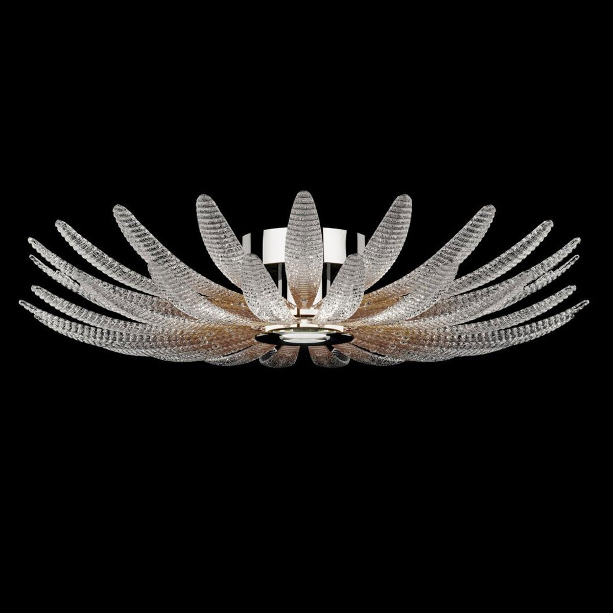 Ignatius Deckenleuchte aus Glas Petal