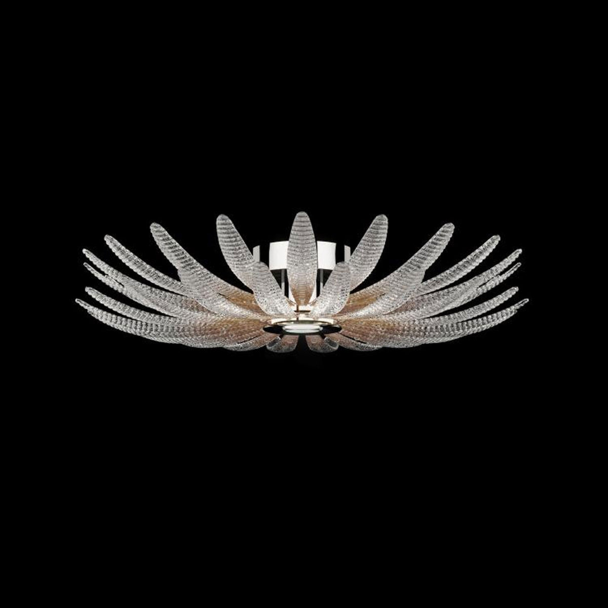 Ignatius Deckenleuchte aus Glas Petal
