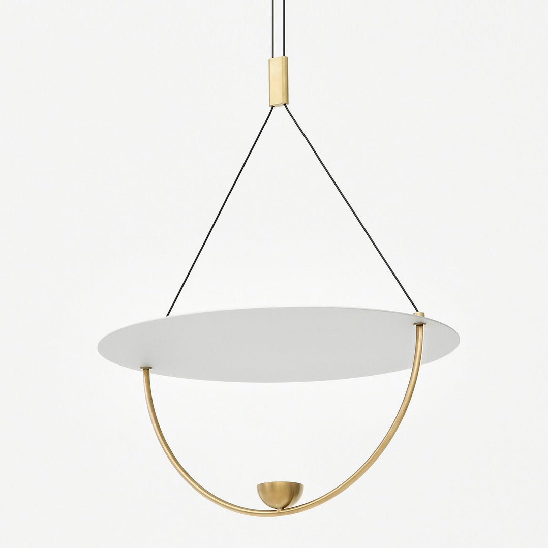 Vecaros zeitgenössische minimalistische Pendelleuchte mit Scheibenform