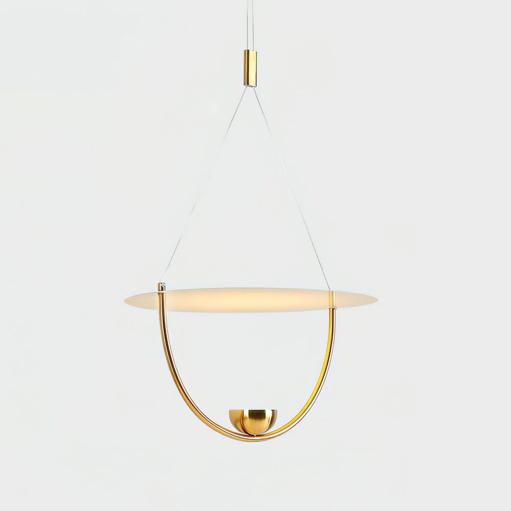 Vecaros zeitgenössische minimalistische Pendelleuchte mit Scheibenform