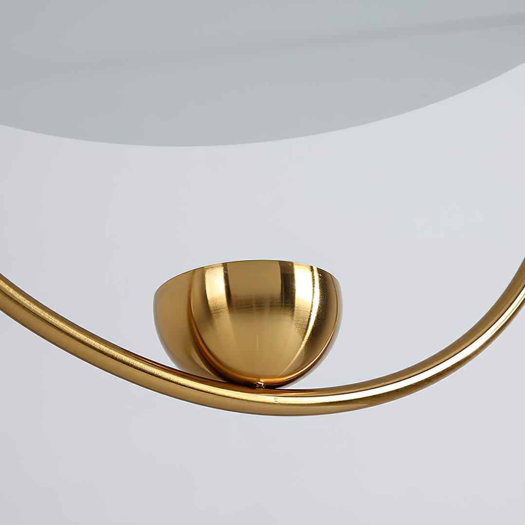 Vecaros zeitgenössische minimalistische Pendelleuchte mit Scheibenform