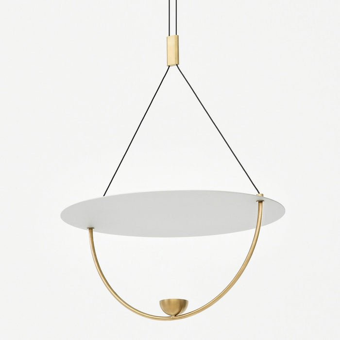Vecaros zeitgenössische minimalistische Pendelleuchte mit Scheibenform