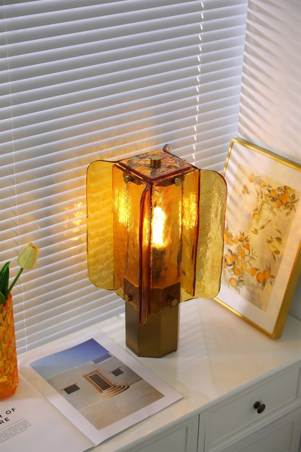 Yentix Tischleuchte aus Glas
