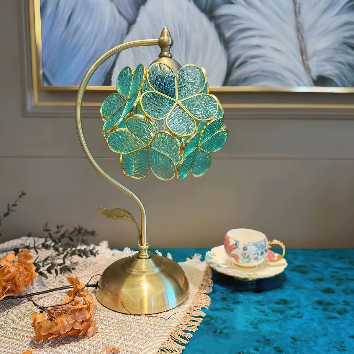 Evenq Tischlampe Aurelia Leaf