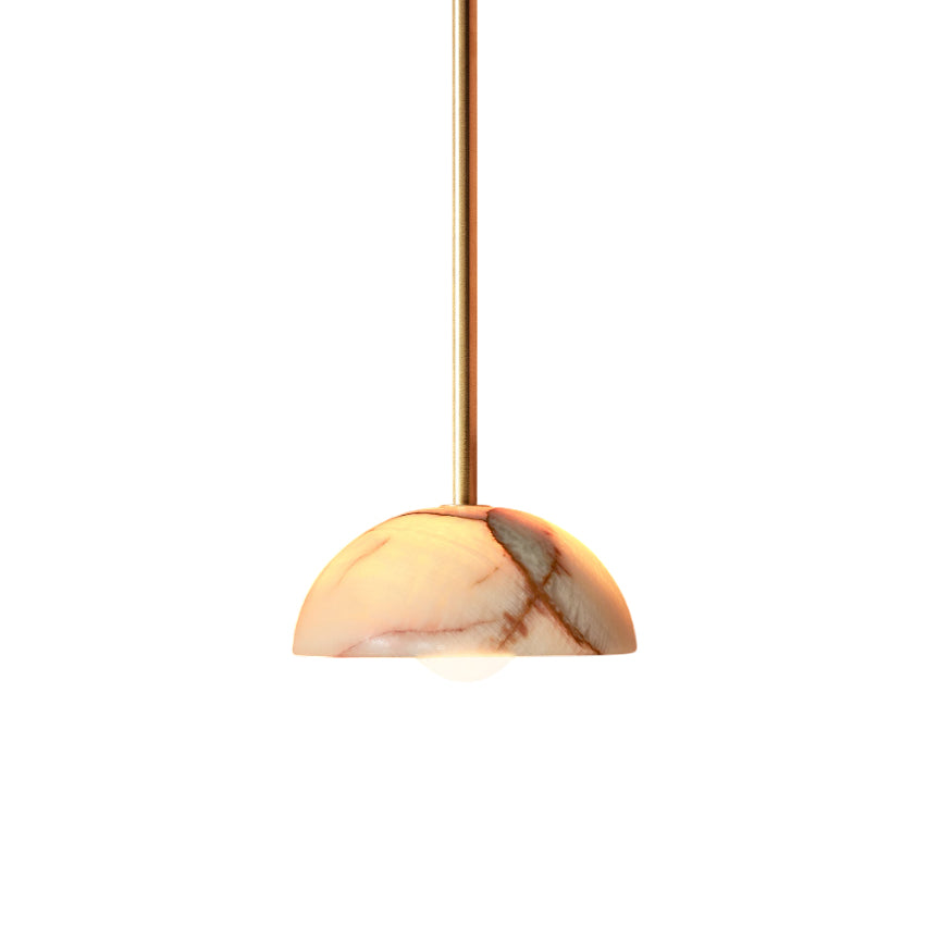 Eronex zeitgenössische minimalistische Eleganz Pendelleuchte aus Messing mit Glaskolben