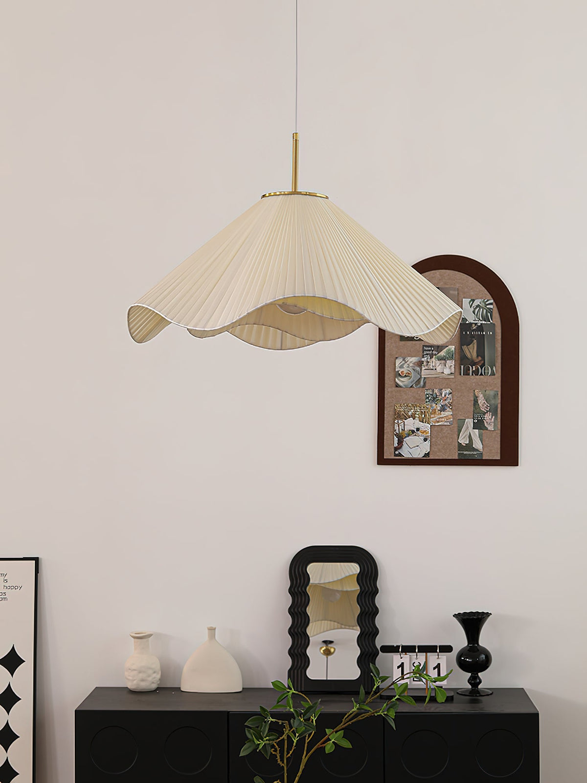 Drift Minimalistische Stoff-Pendelleuchte