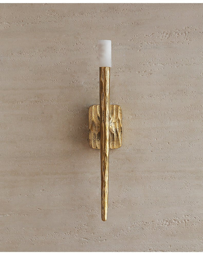 Julius Alabaster Zylindrische Minimalistische Wandleuchte