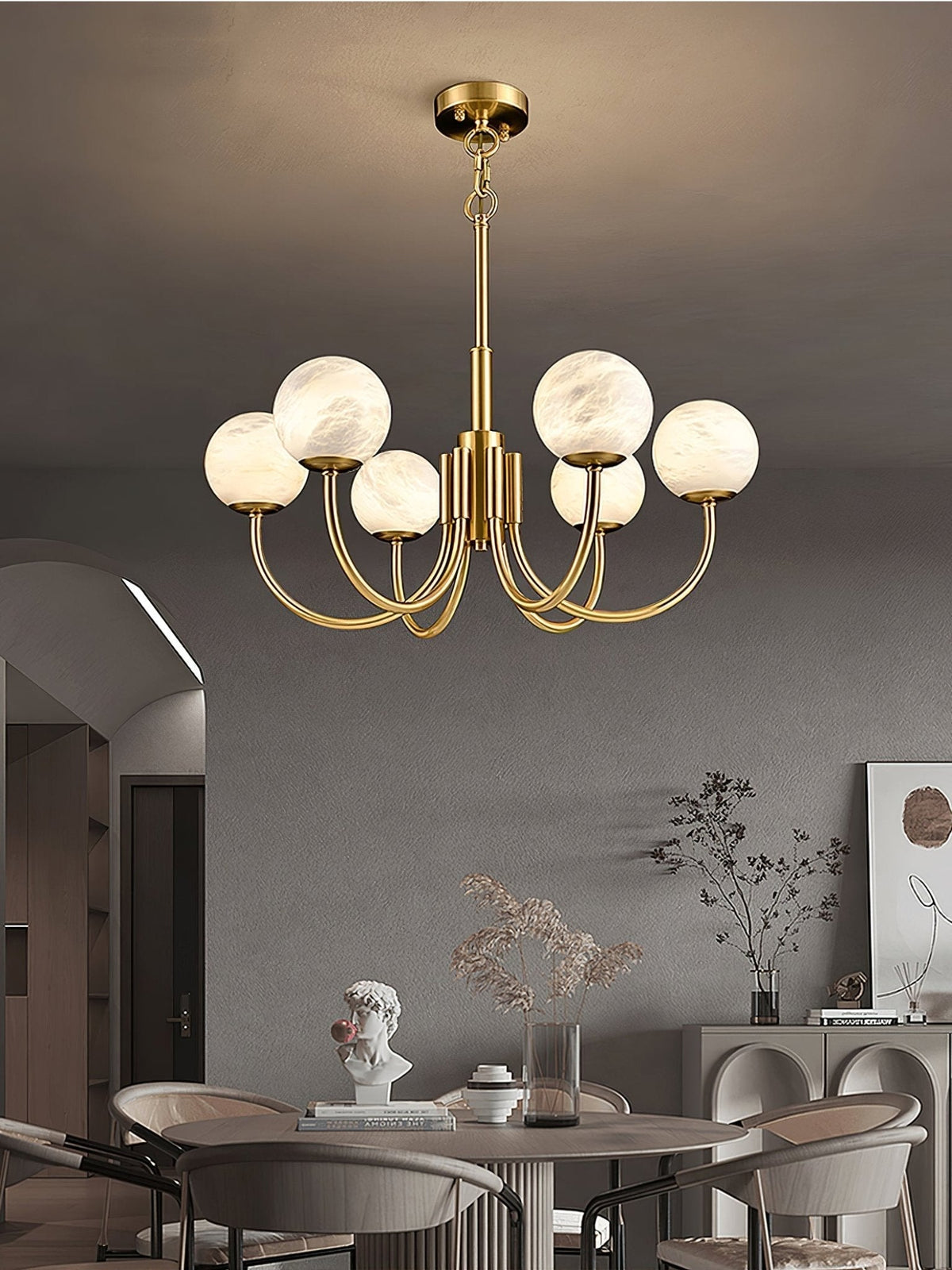 Alira Vintage Alabaster Kronleuchter