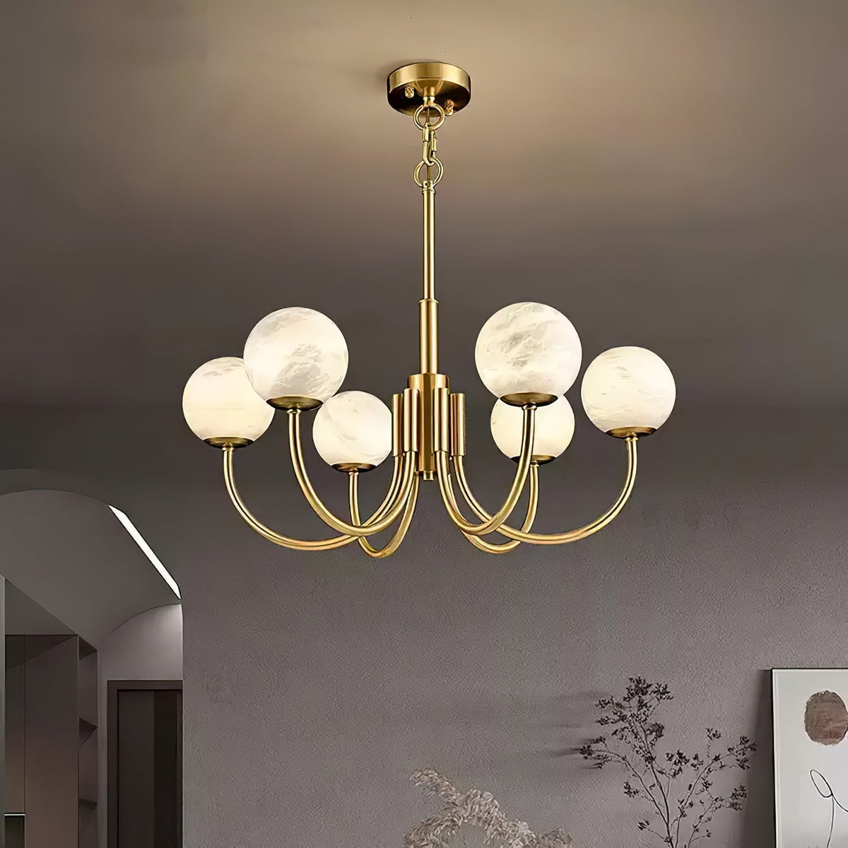Alira Vintage Alabaster Kronleuchter