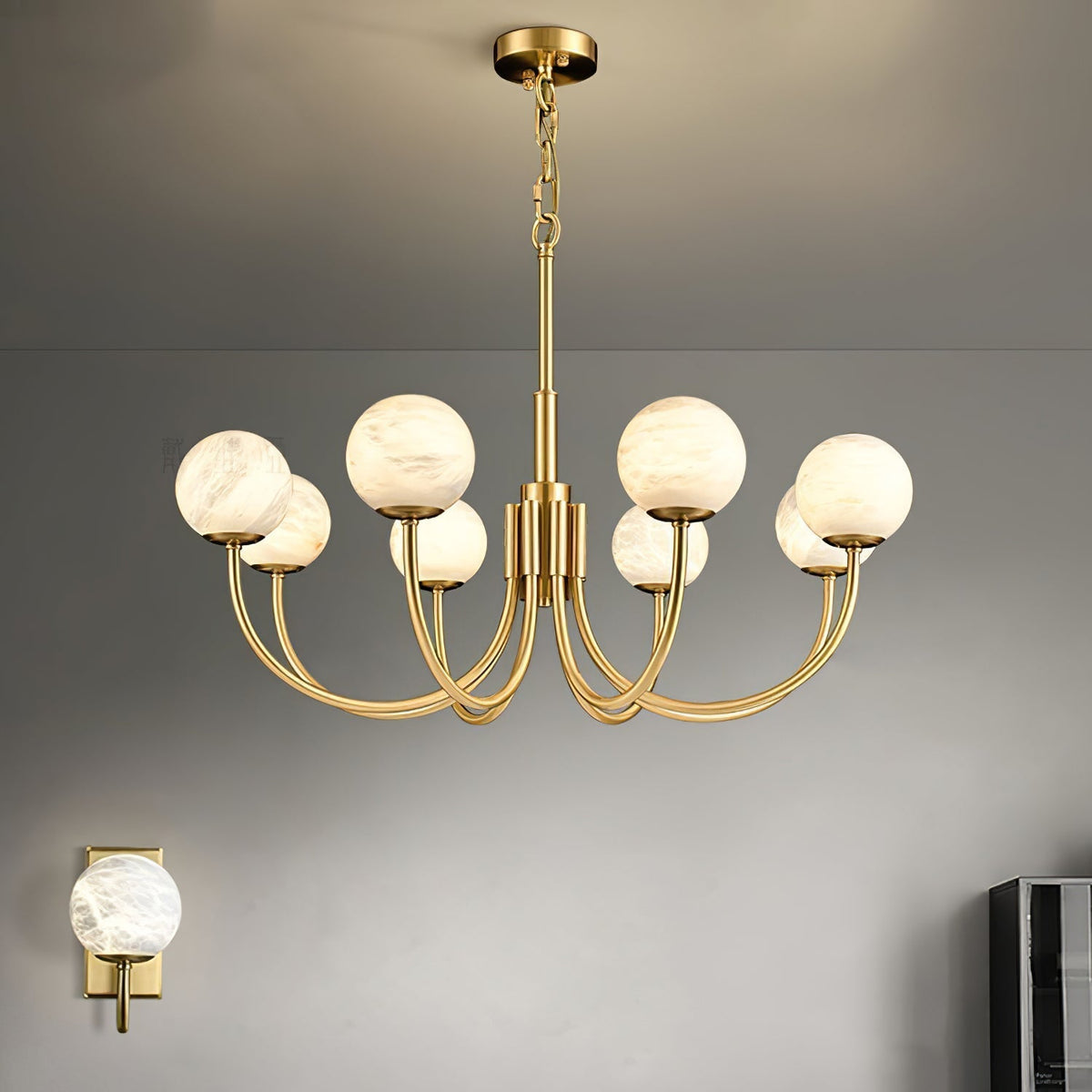 Alira Vintage Alabaster Kronleuchter