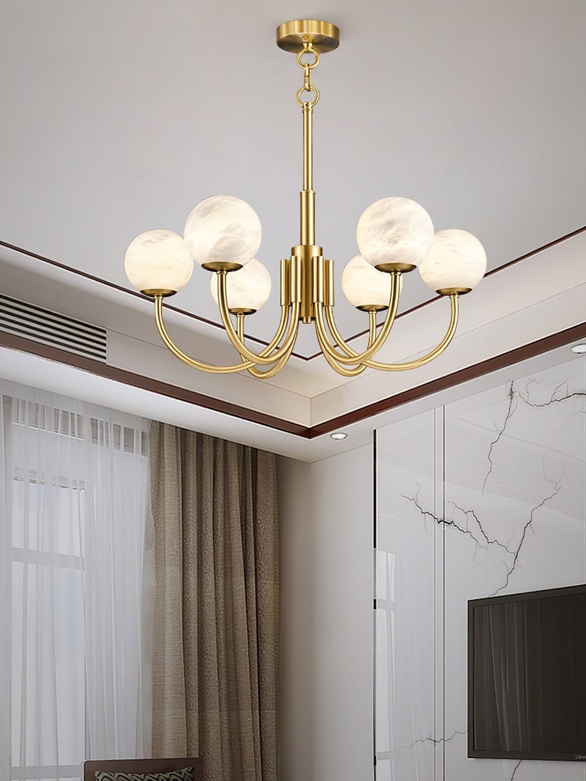 Alira Vintage Alabaster Kronleuchter