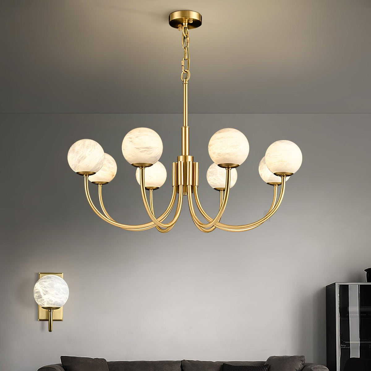 Alira Vintage Alabaster Kronleuchter