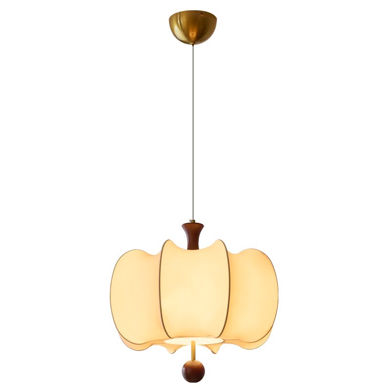 Elvelise Pendelleuchte aus Stoff und Holz