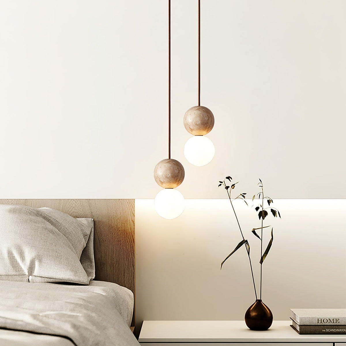 Serinelle Travertine Pendelleuchte