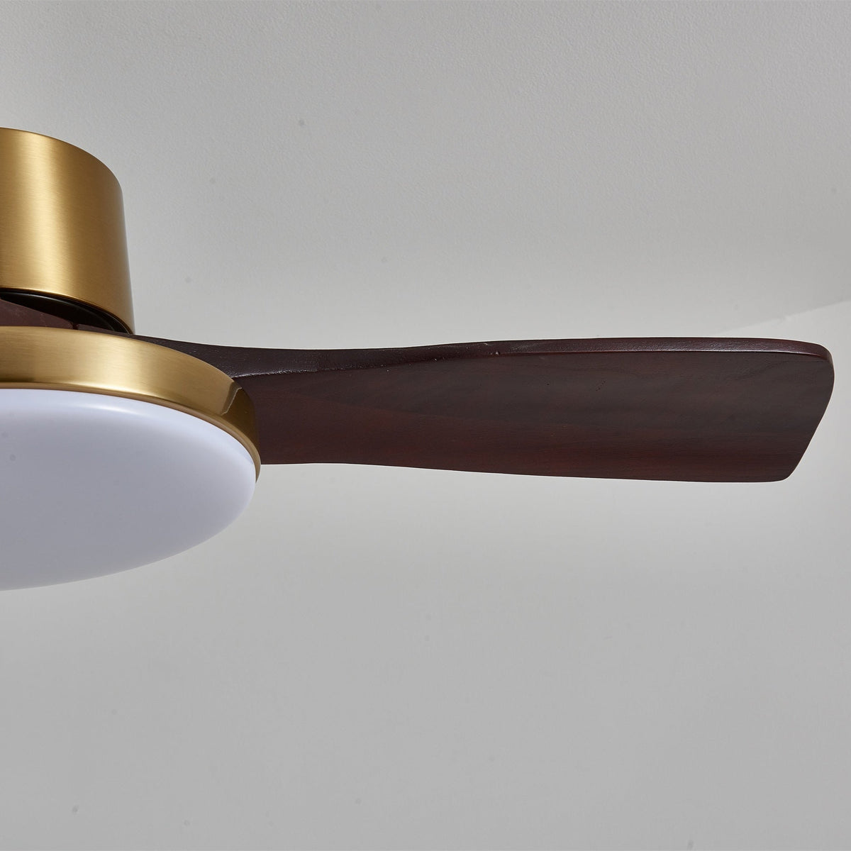 Xen zeitgenössische Deckenventilator mit Beleuchtung aus Holz