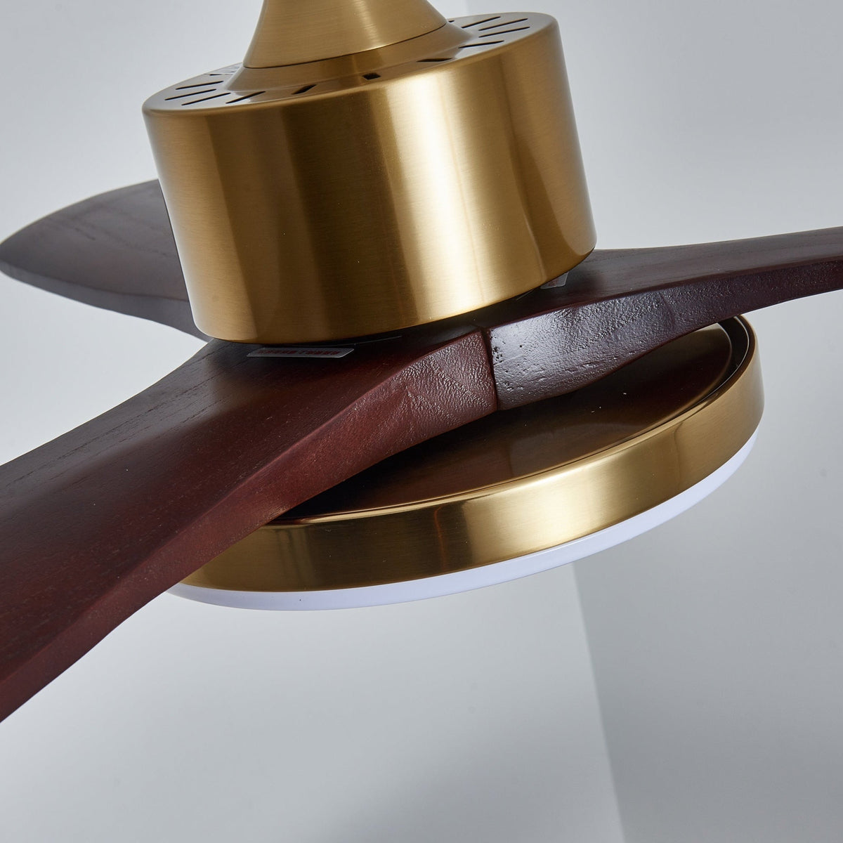 Xen zeitgenössische Deckenventilator mit Beleuchtung aus Holz